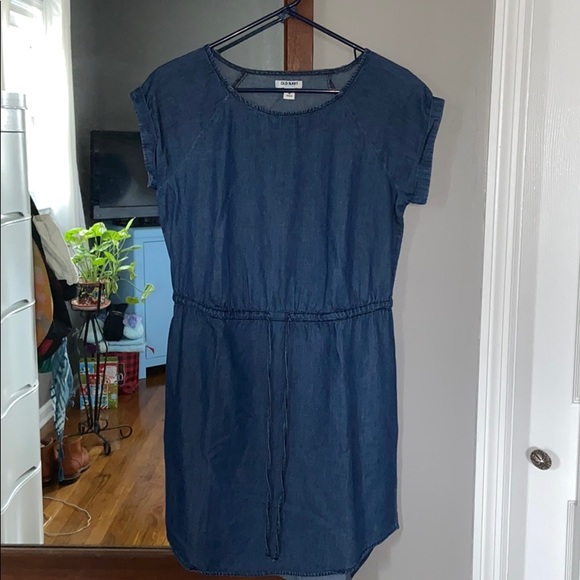 Old Navy chambray drawstring dress - Picture 1 of 4